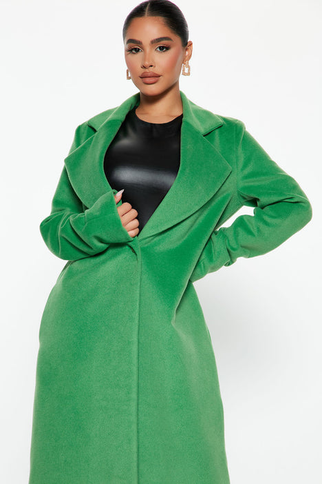 Womens kelly outlet green coat