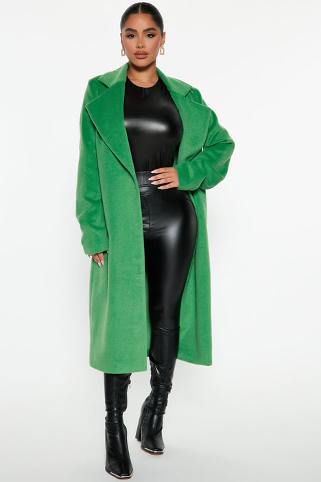 Green coat sale sales