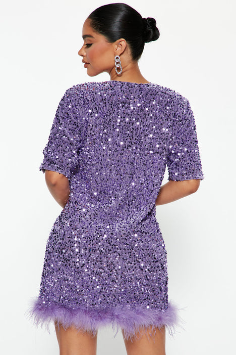 Purple tee 2025 shirt dress