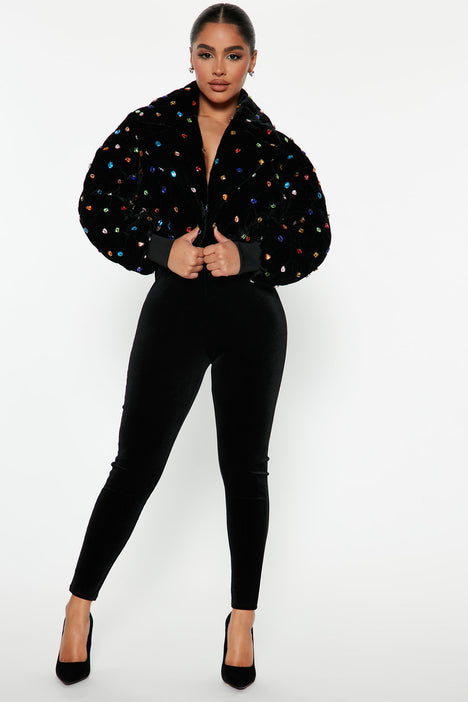 Fashion nova sales rainbow coat