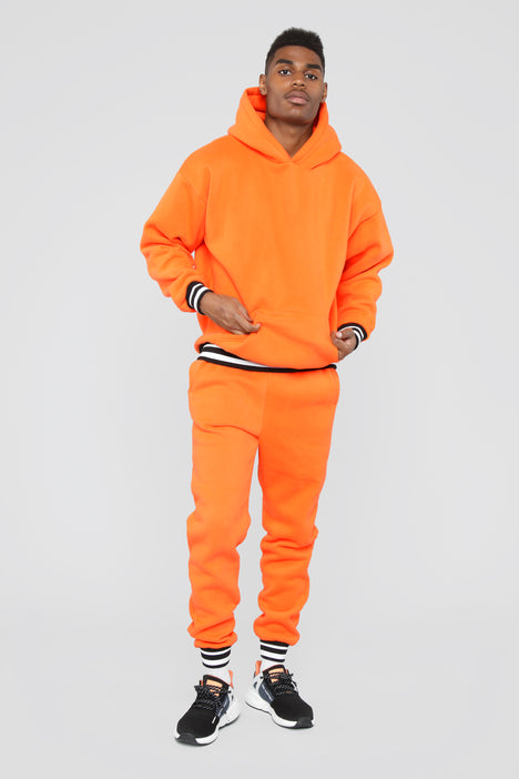 Neon orange 2025 hoodie men's