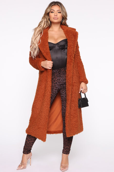 Fashion nova teddy coat sale