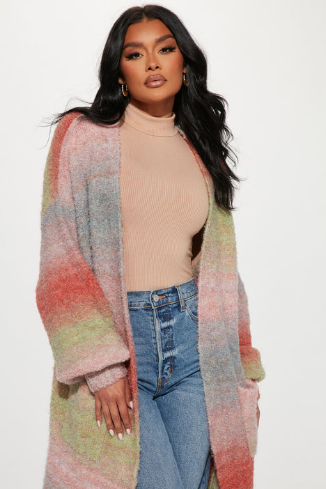 Current mood hot sale rainbow cardigan