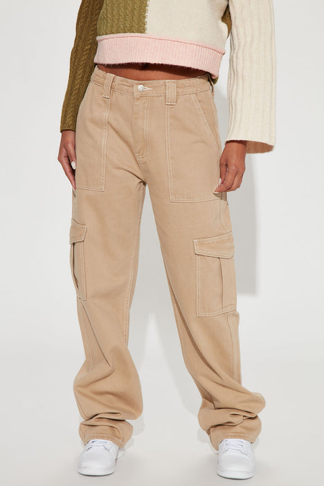 Fashion nova khaki best sale jeans