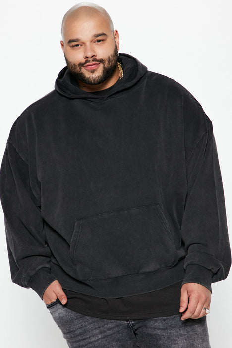 Washed black on sale oversized hoodie