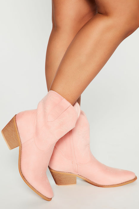 Dusty pink on sale booties