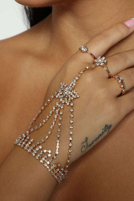 14K Solid Gold Snake Hand Chain Ring Bracelet, Elegant Everyday Slave  Bracelet, Hand Chain Lariat Finger Bracelet, Handlet Jewelry for Her - Etsy