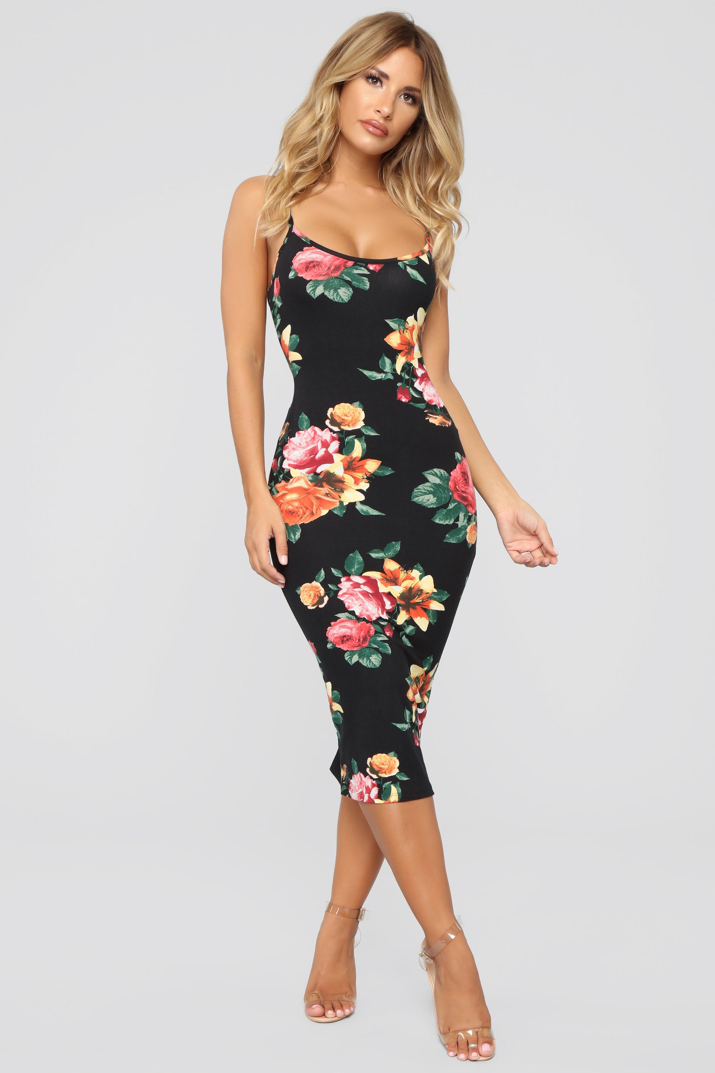 Fashion nova flower dress sale