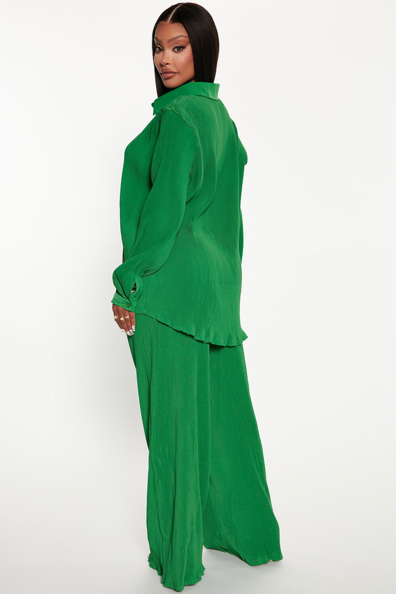 Giving You Life Plisse Pant Set - Kelly Green | Fashion Nova, Matching ...