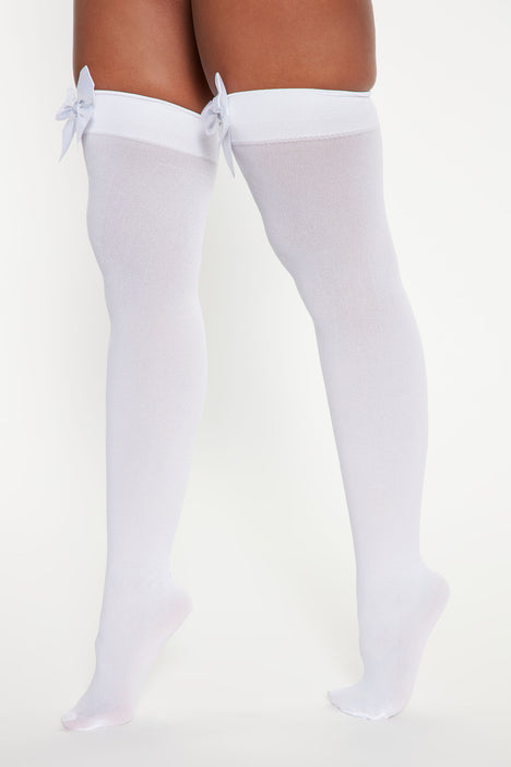 Thigh top highs white