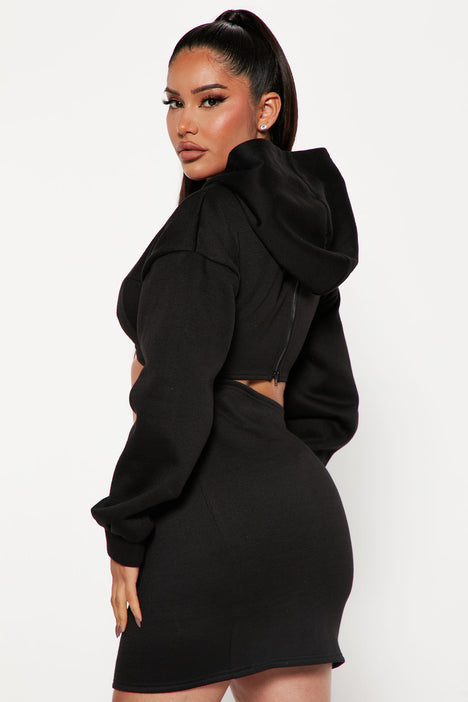 Sweatshirt dress cheap fashion nova