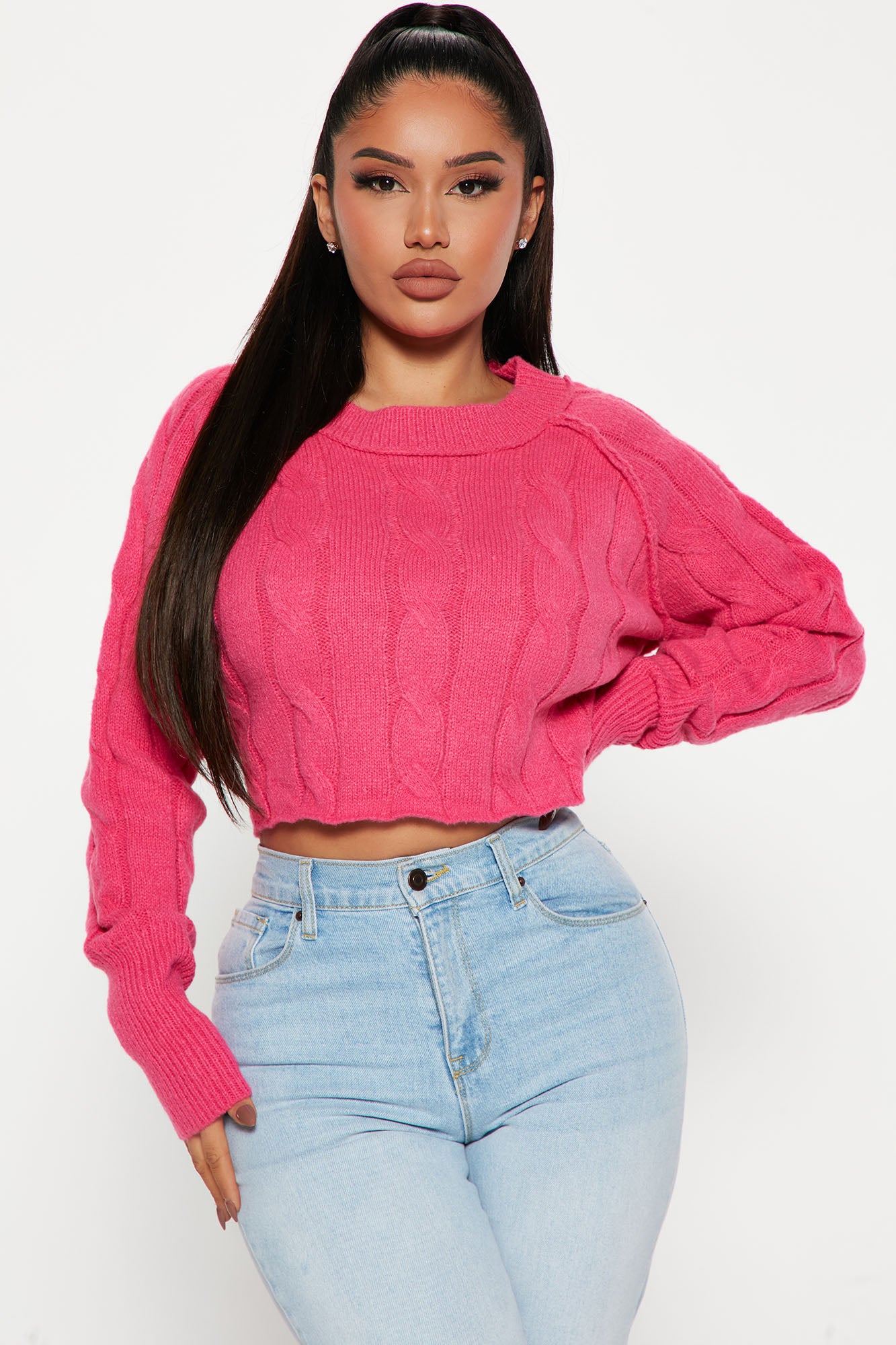 Fashion nova cheap pink sweater