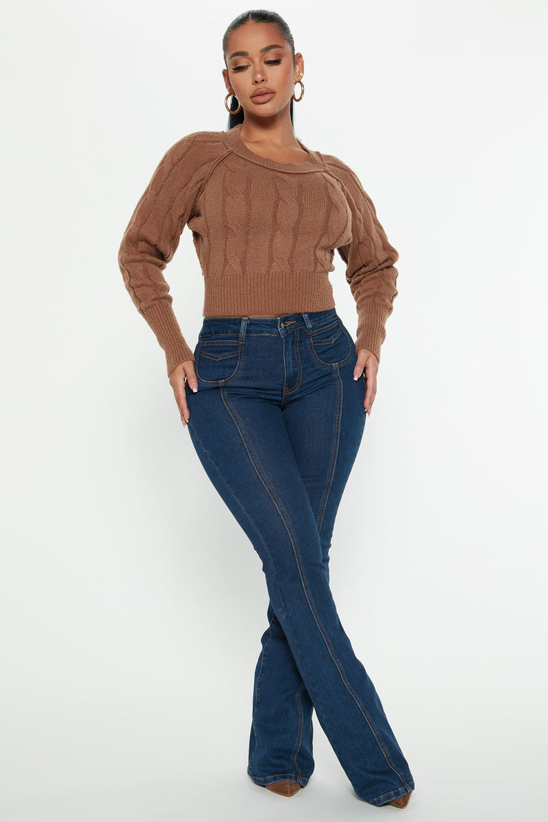 Charade Cable Knit Sweater - Mocha | Fashion Nova, Sweaters | Fashion Nova