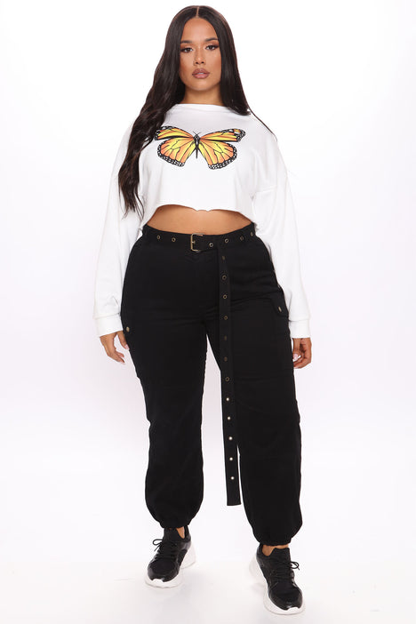 Cargo Chic Pants Black