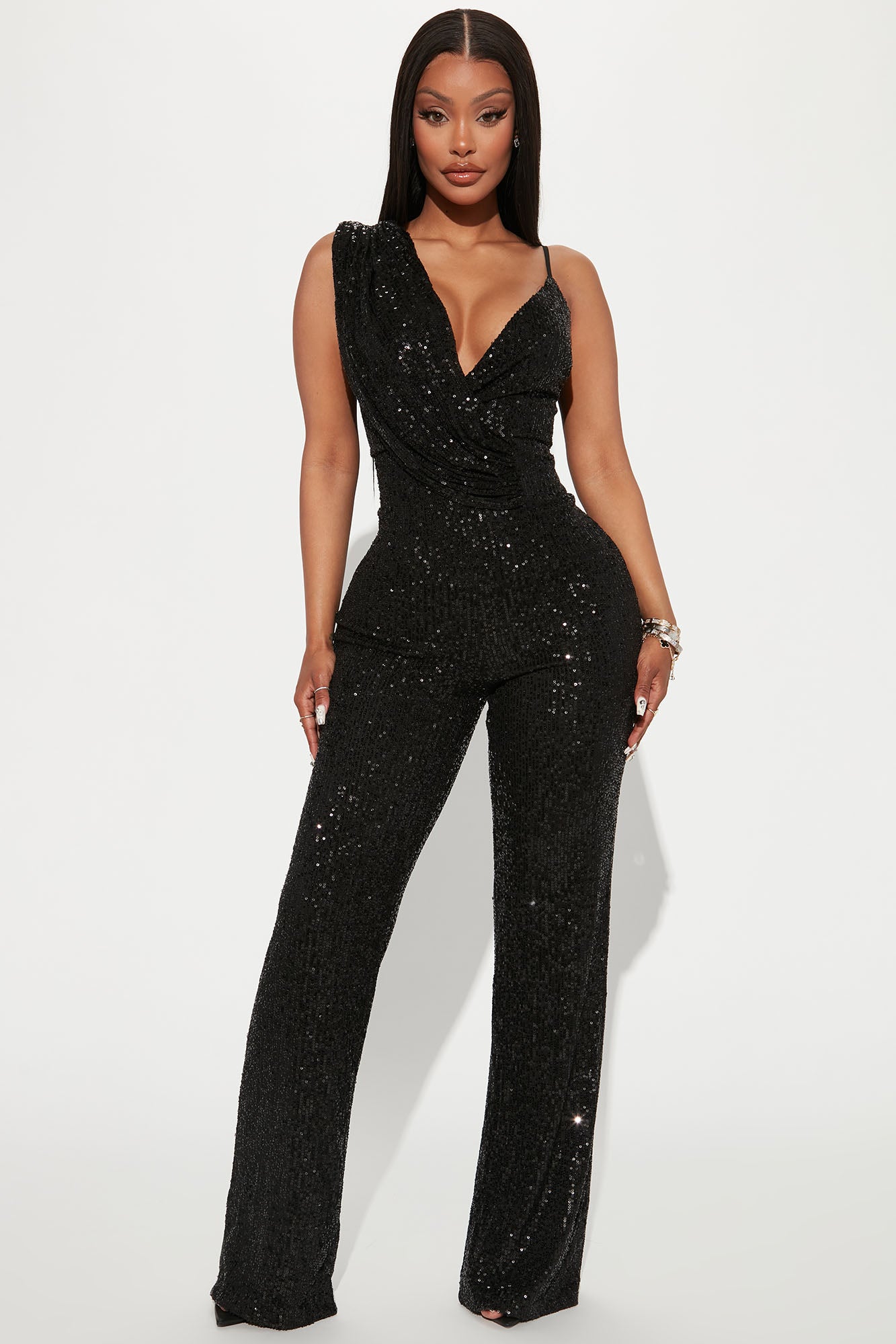 Fashion nova sequin best sale jumpsuit