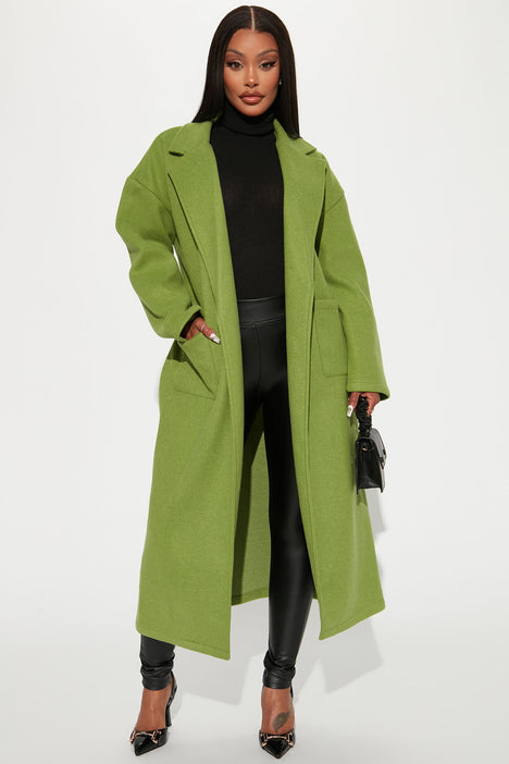 New Experience Coat Chartreuse Fashion Nova Jackets Coats