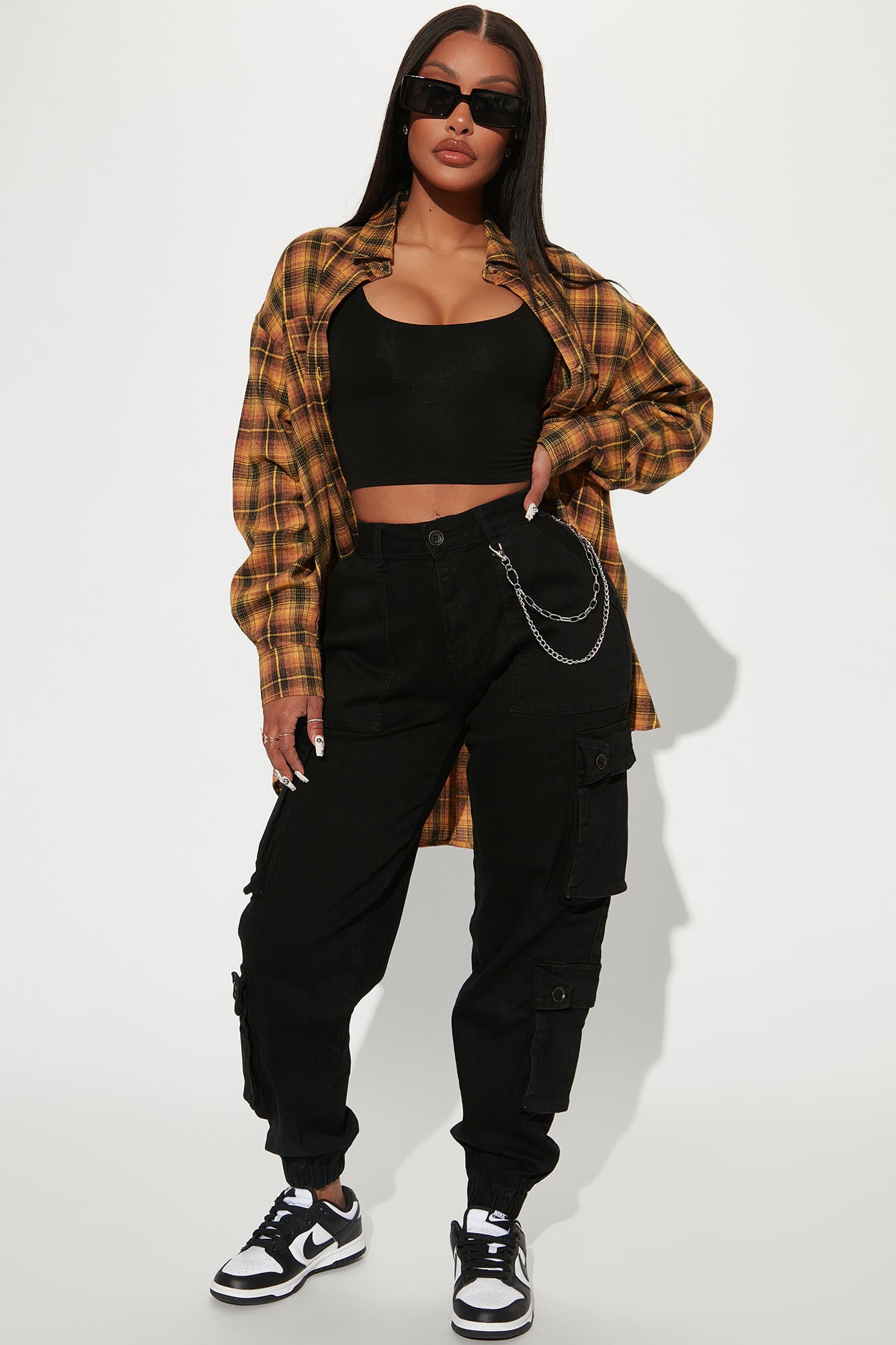 Fashion nova store cargo joggers