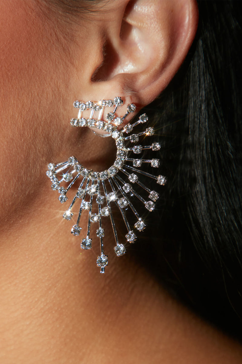 Get On My Level Earrings - Silver | Fashion Nova, Jewelry | Fashion Nova