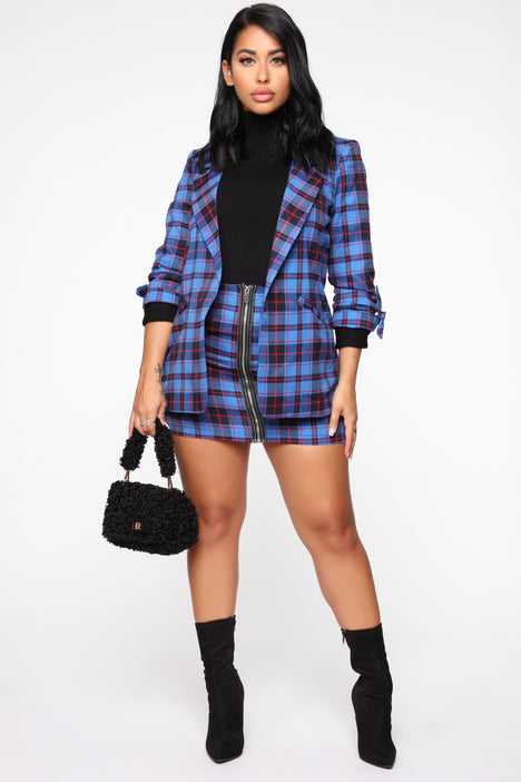 Checkered skirt deals fashion nova