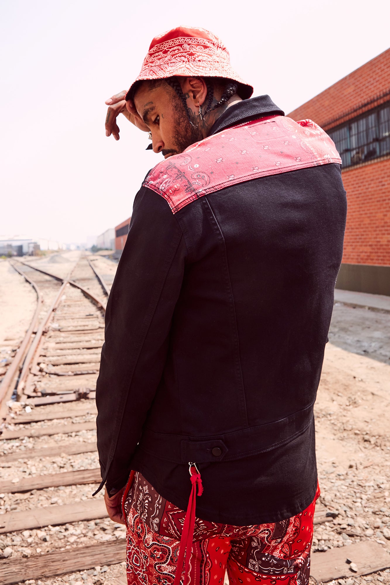 Red bandana huaraches on sale