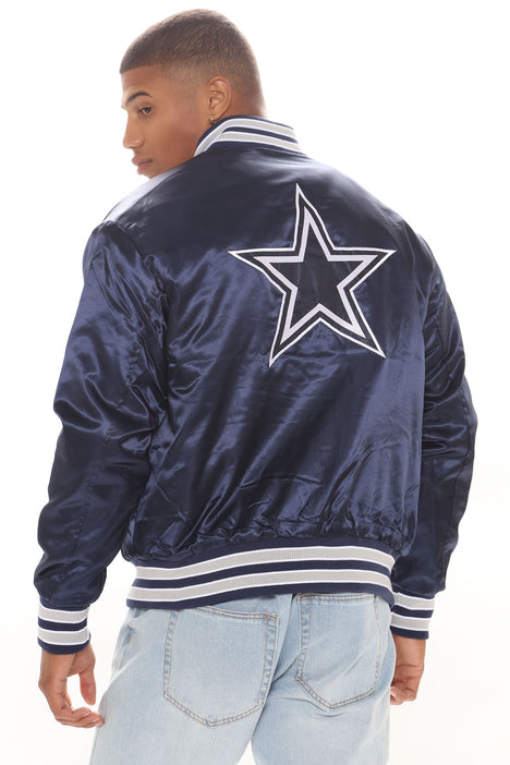 Cowboys Retro Bomber Jacket - Navy, Fashion Nova, Mens Jackets
