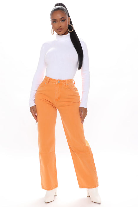 Zara BNWT burnt orange wide leg trousers - Vinted