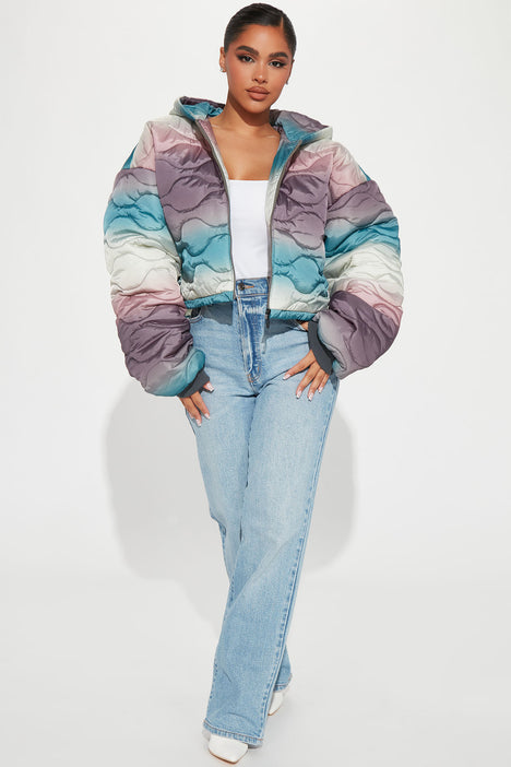 Lift Me Up Puffer Jacket Multi Color