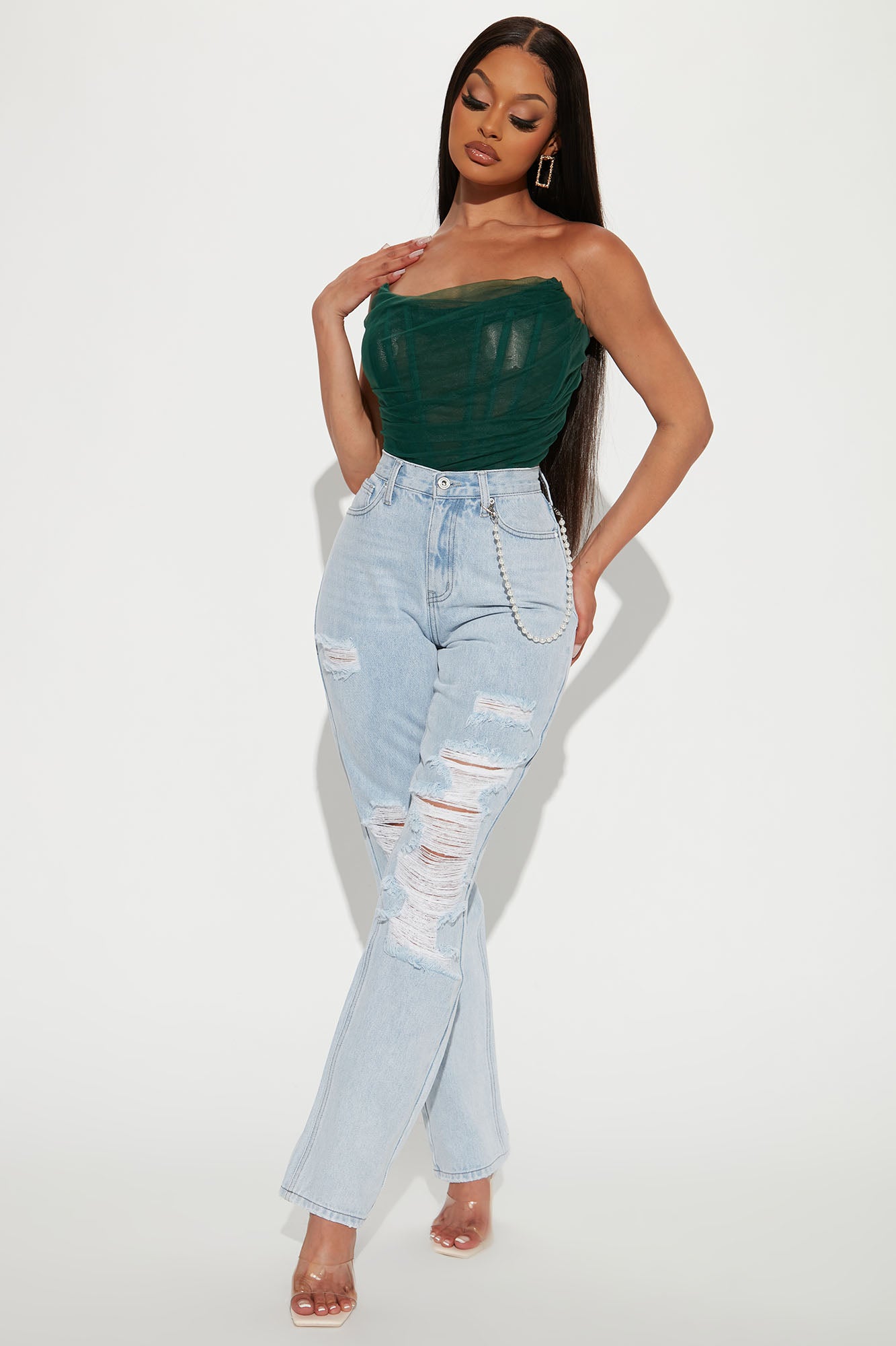 Fashion nova sale pearl jeans