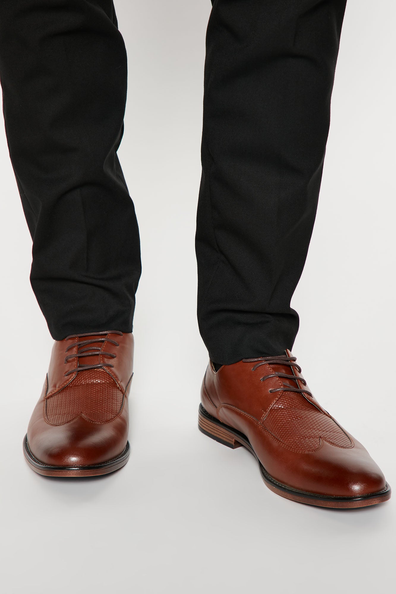 With The Business Dress Shoes Brown Fashion Nova Mens Shoes