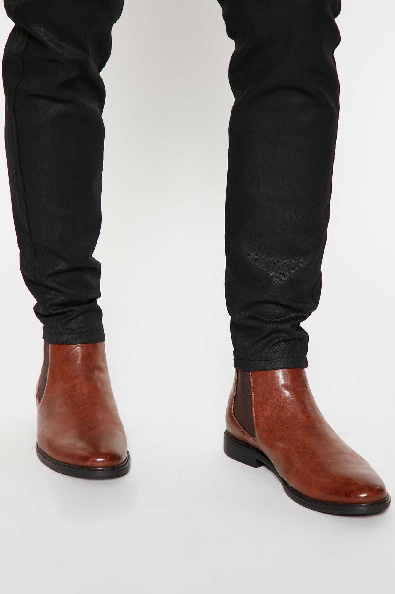 Your Classic Faux Leather Chelsea Boots - Brown | Fashion Mens Shoes | Fashion Nova