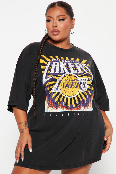 Lakers Halftime T-Shirt Dress - Black