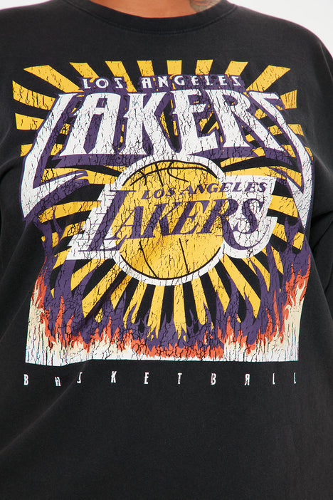 Los Angeles Lakers Fashion Colour Logo T-Shirt - Womens