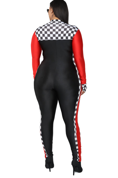 Race car 2024 jumpsuit fashion nova
