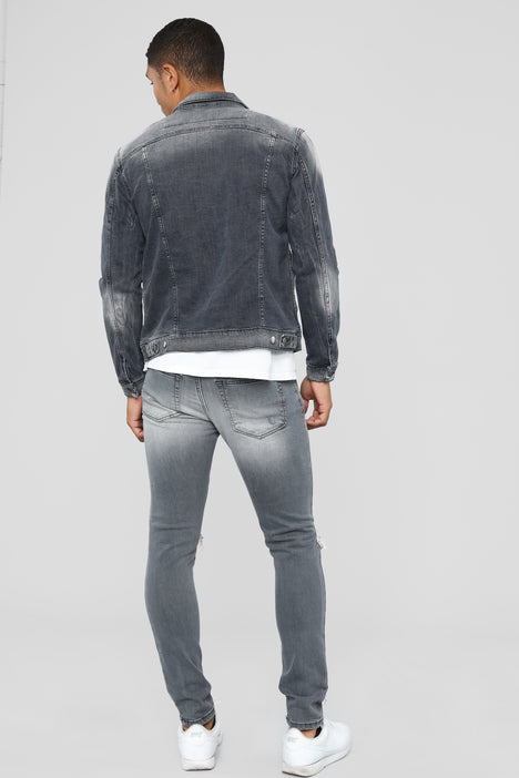 mønster Formand bunke Asphalt Blown Out Knee Skinny Jeans - Grey | Fashion Nova, Mens Jeans |  Fashion Nova