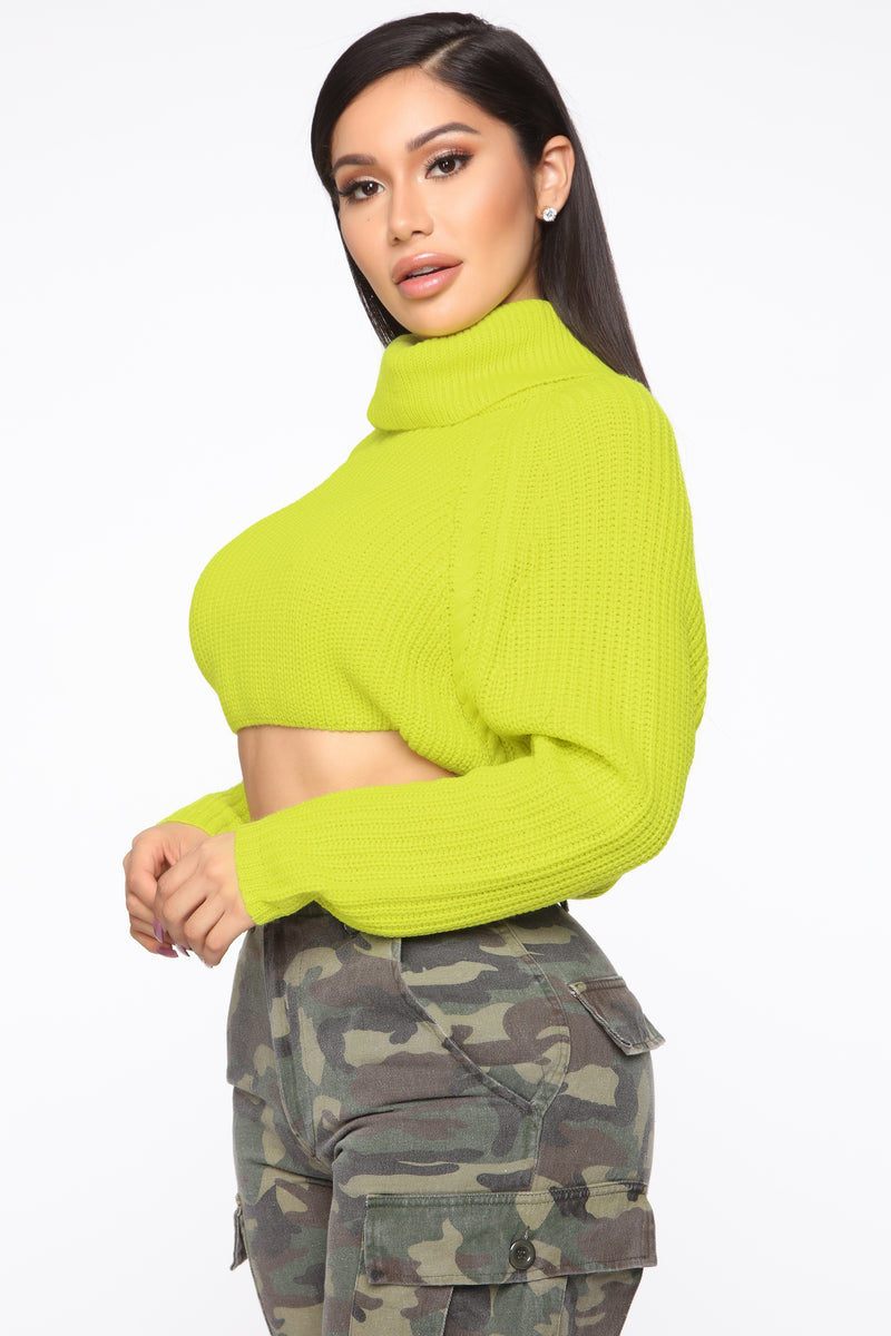 This Is My Time Turtleneck Sweater - Lime | Fashion Nova, Sweaters ...