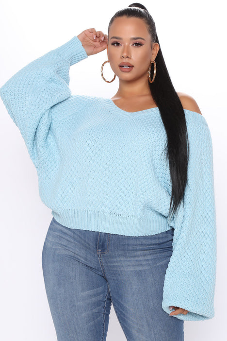 Plus size royal blue sale sweater