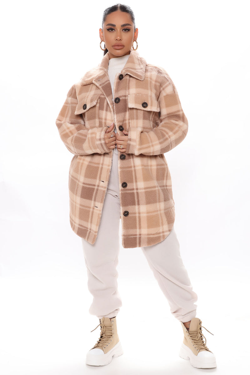 Ivory Shacket Comfy Cozy Sherpa Shacket - Ivory/combo | Fashion Nova, Jackets & Coats ...