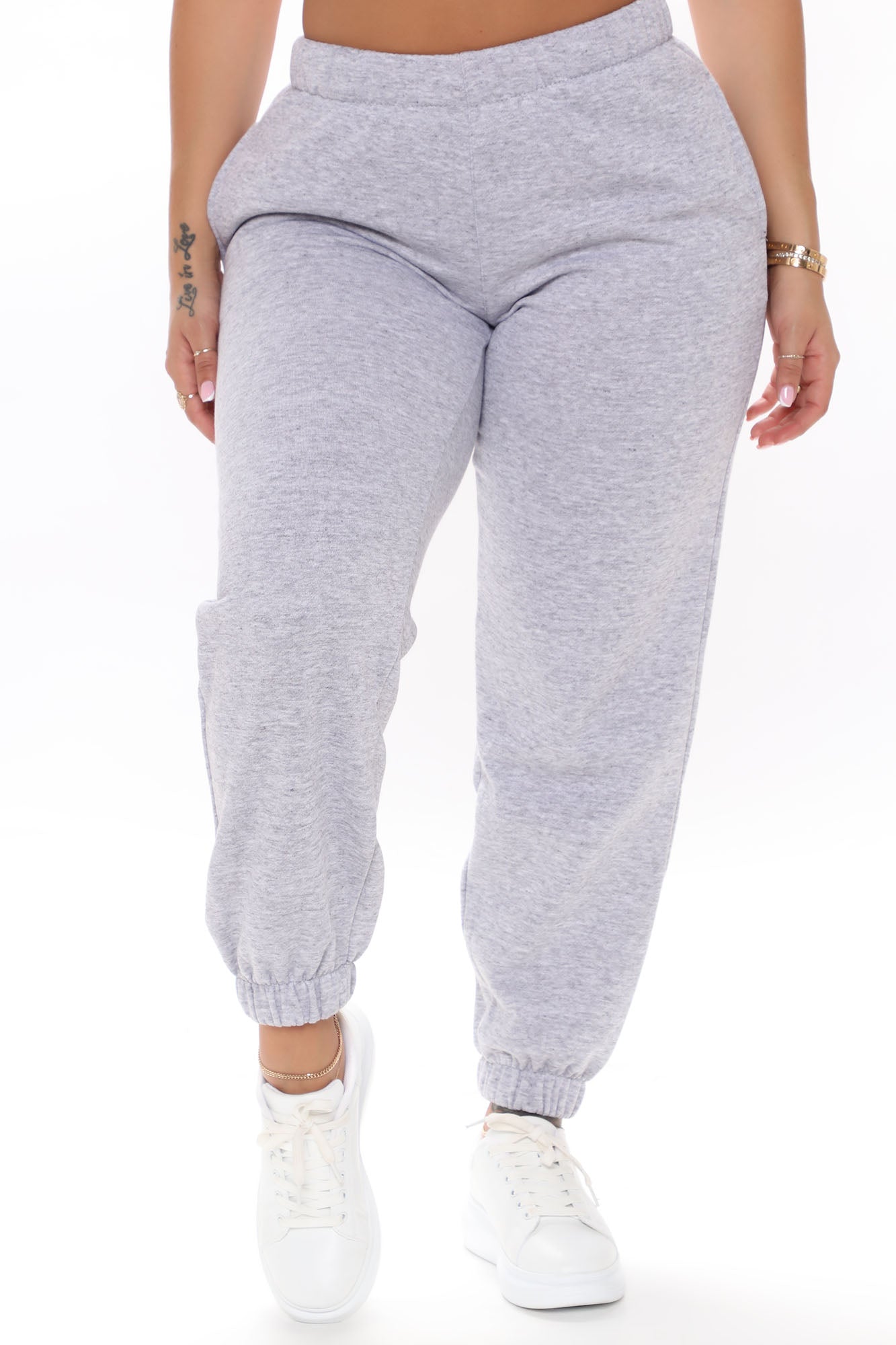 Got A Lot Of Baggage Sweatpants - Heather Grey, Fashion Nova, Lounge