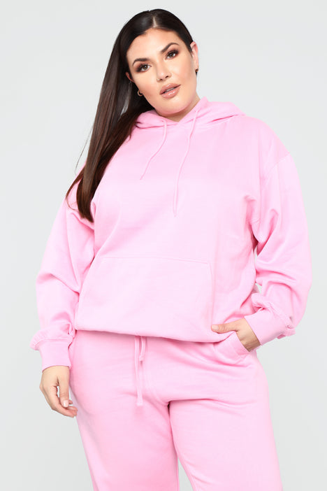 2xl pink hoodie top