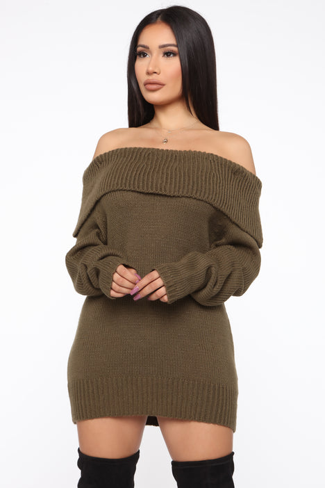 If I Kissed You Oversized Sweater Olive Fashion Nova Sweaters