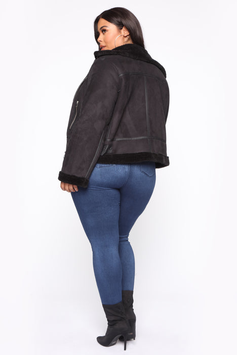 Dark City Aviator Jacket Black