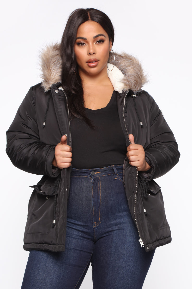 Tundra Fur Lined Jacket - Black | Fashion Nova, Jackets & Coats ...