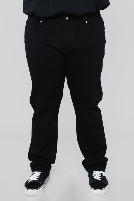 Men's Mike Straight Jeans in Black Size 40 by Fashion Nova | Fashion Nova
