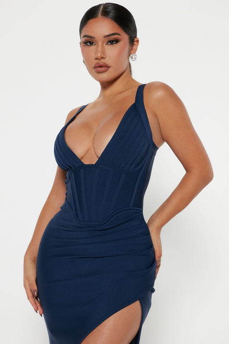 Navy blue fashion nova dress shop