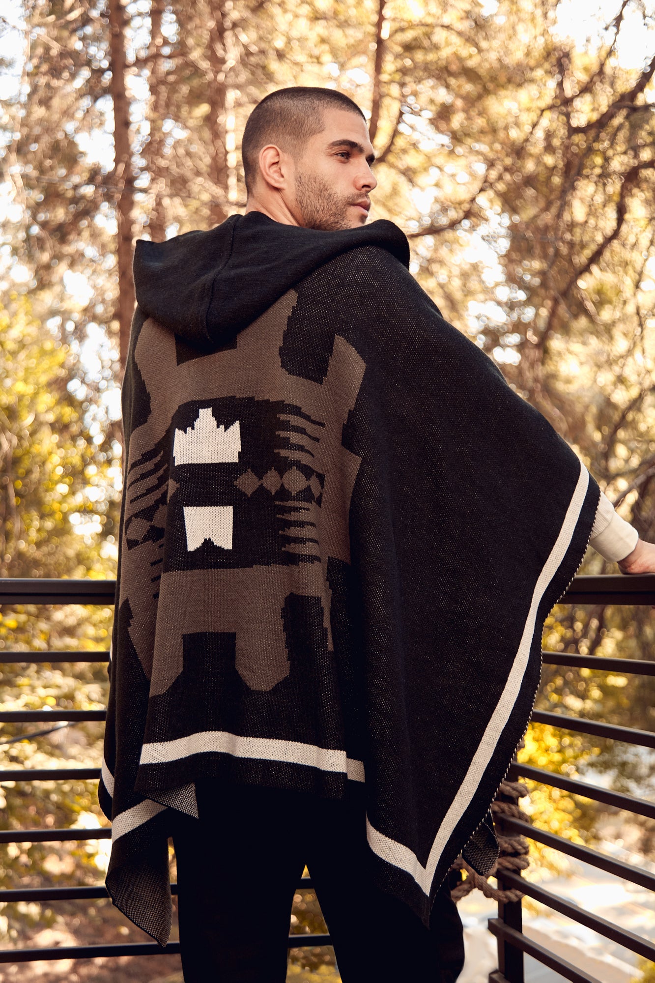 Poncho online sweater mens