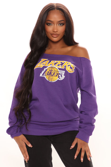 Lakers sweatshirt womens deals