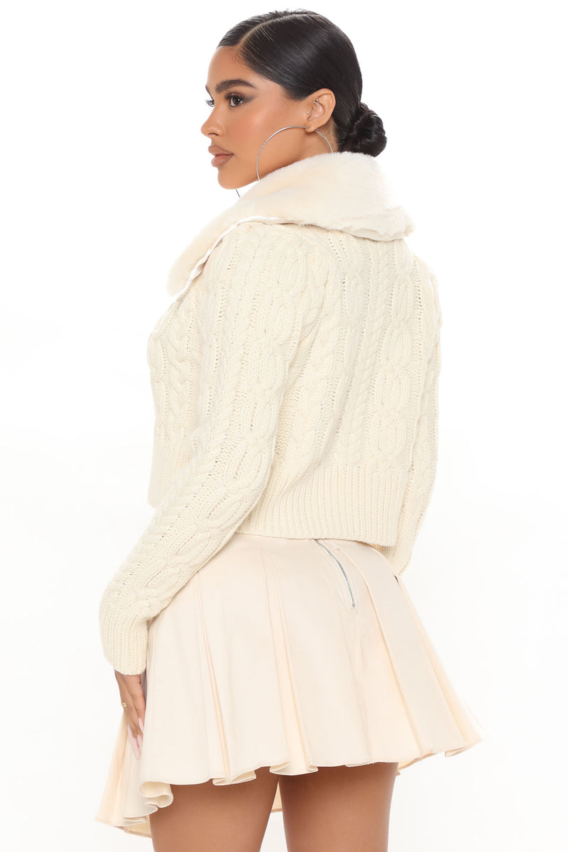 Perfect Girl Cable Knit Cardigan - Cream | Fashion Nova, Sweaters ...