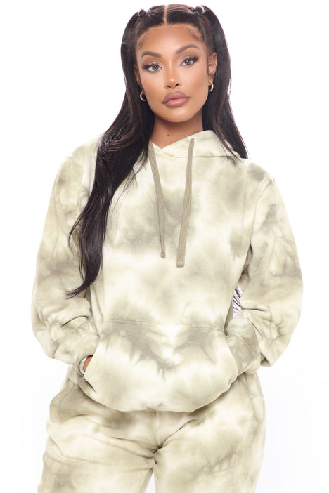 Stole Your Boyfriend's Oversized Tie Dye Hoodie - Olive/combo | Fashion  Nova, Knit Tops | Fashion Nova