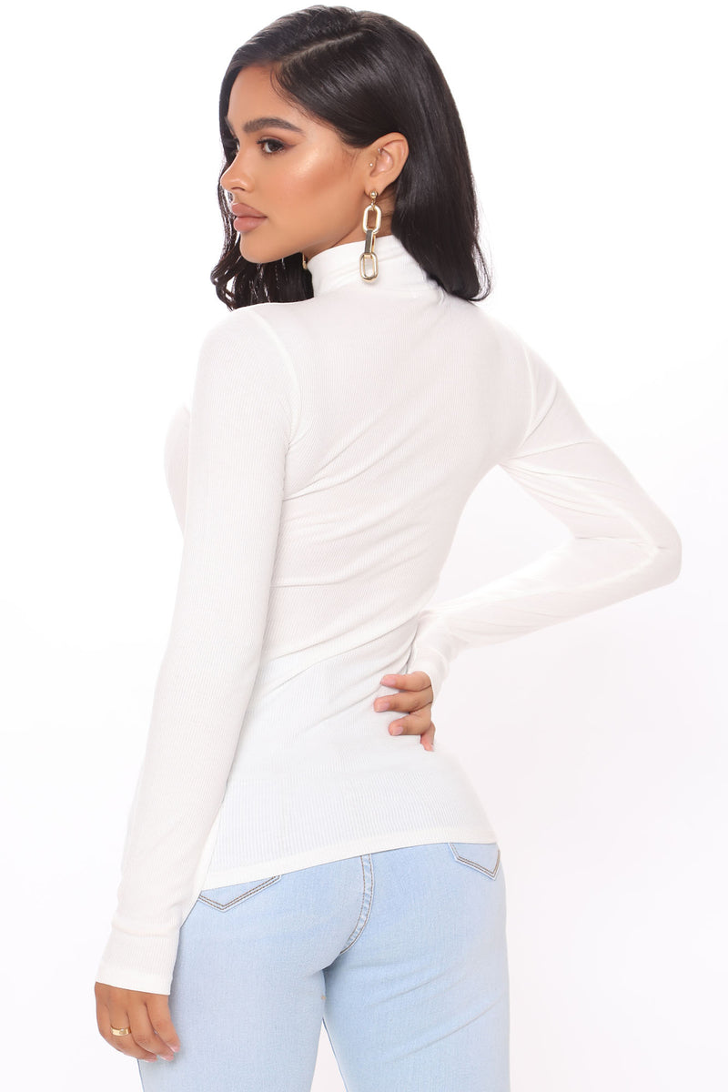 Knits Now Or Never Turtleneck Top - White | Fashion Nova, Knit Tops ...