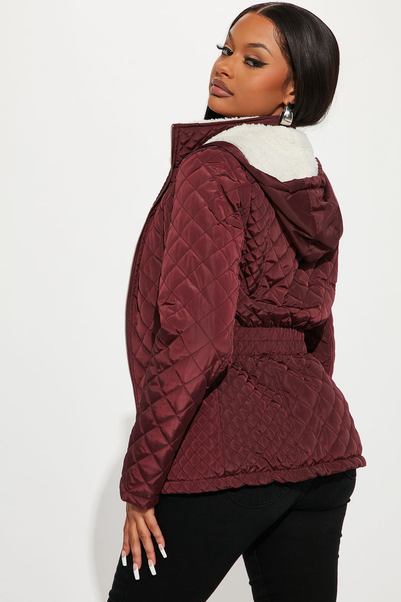 Quit Tripping Quilted Jacket - Wine | Fashion Nova, Jackets & Coats ...